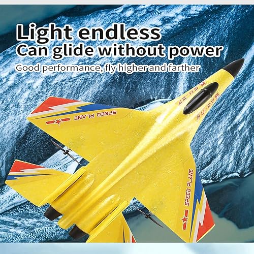 Miniatura 4 de Avión RC, avión F-35, aviones planeadores de control remoto, aviones planeadores de control remoto de 2 canales de 2.4 GHZ, avión RC fácil de volar