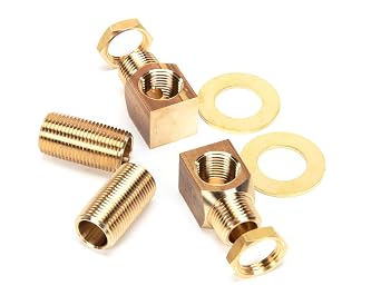 T&S Brass B-0230-K Installation Kit for B-0230 Style Faucets. Two short elbows, nipples, lock nuts and washers that provide 1/2 NPT male inlet and outlet when assembled
