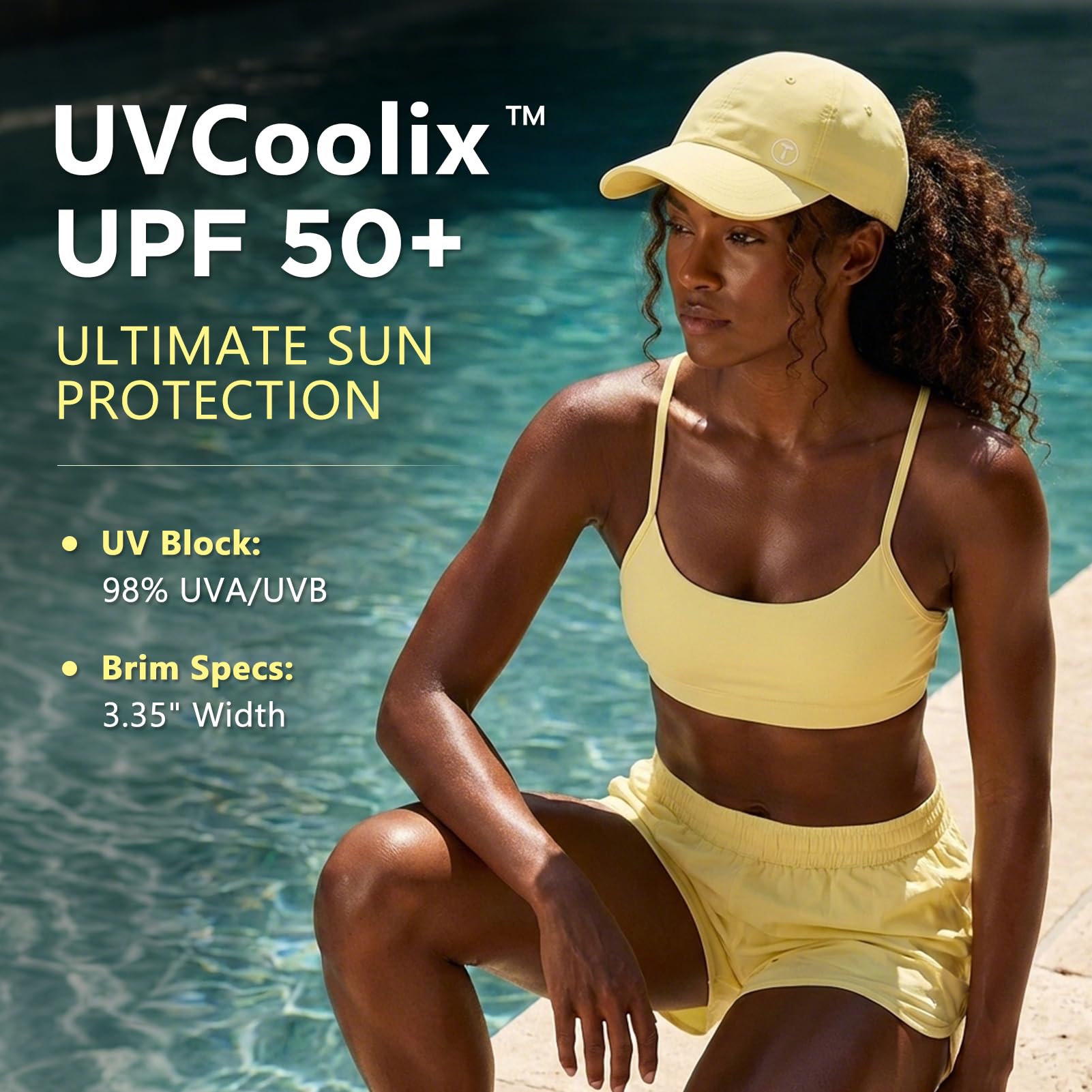 TOP-EX ChicPony™, berretto da baseball da donna, con foro nascosto per coda di cavallo, UVCoolix™, rinfrescante UPF 50+, cappello da sole leggero da donna