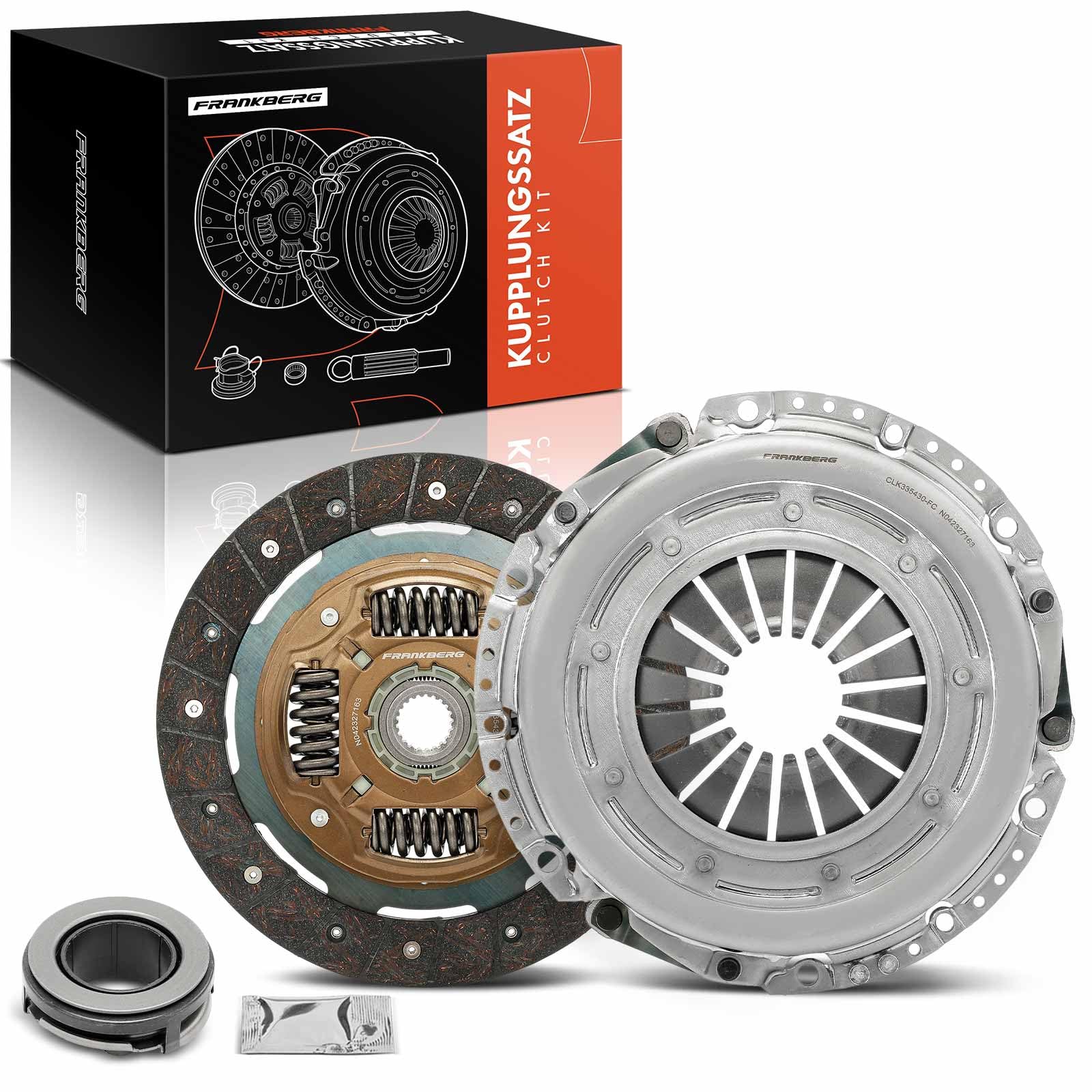 Frankberg Zestaw sprzęgła z łożyskiem wysuwnym kompatybilny 3 BK 2.0L 2003-2009 3 BL 2.0L 2008-2014 5 CR19 1.8L 2005-2010 zamiennik 3M517563GD