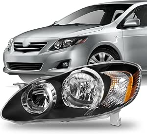Amazon.com: AKKON - For 05-08 Toyota Corolla S|XRS OE Replacement Black ...
