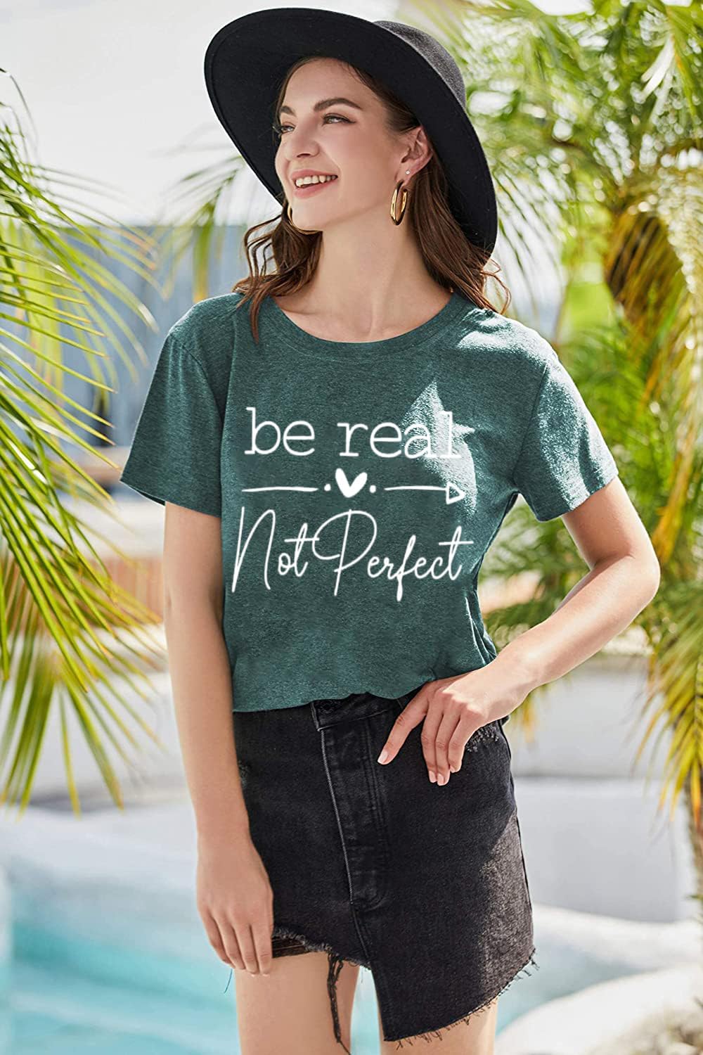 Calvin Fun Fact l Don't Care Letter Print T-Shirt for Women Funny Sayings Graphic Tees - Image 3