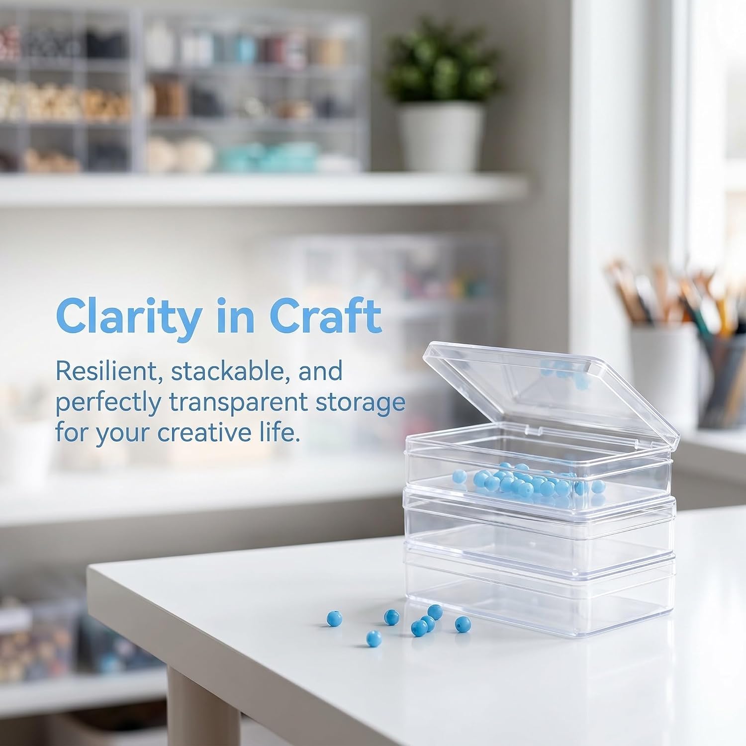 24pcs Plastic Playing Card Storage Box for Organizing Game Cards and Small Parts, Rectangular Case for Travel and Home Use image 3