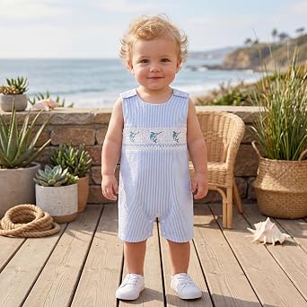BemeyourBBs Newborn Baby Boy Sleeveless Romper Overall Summer Clothes