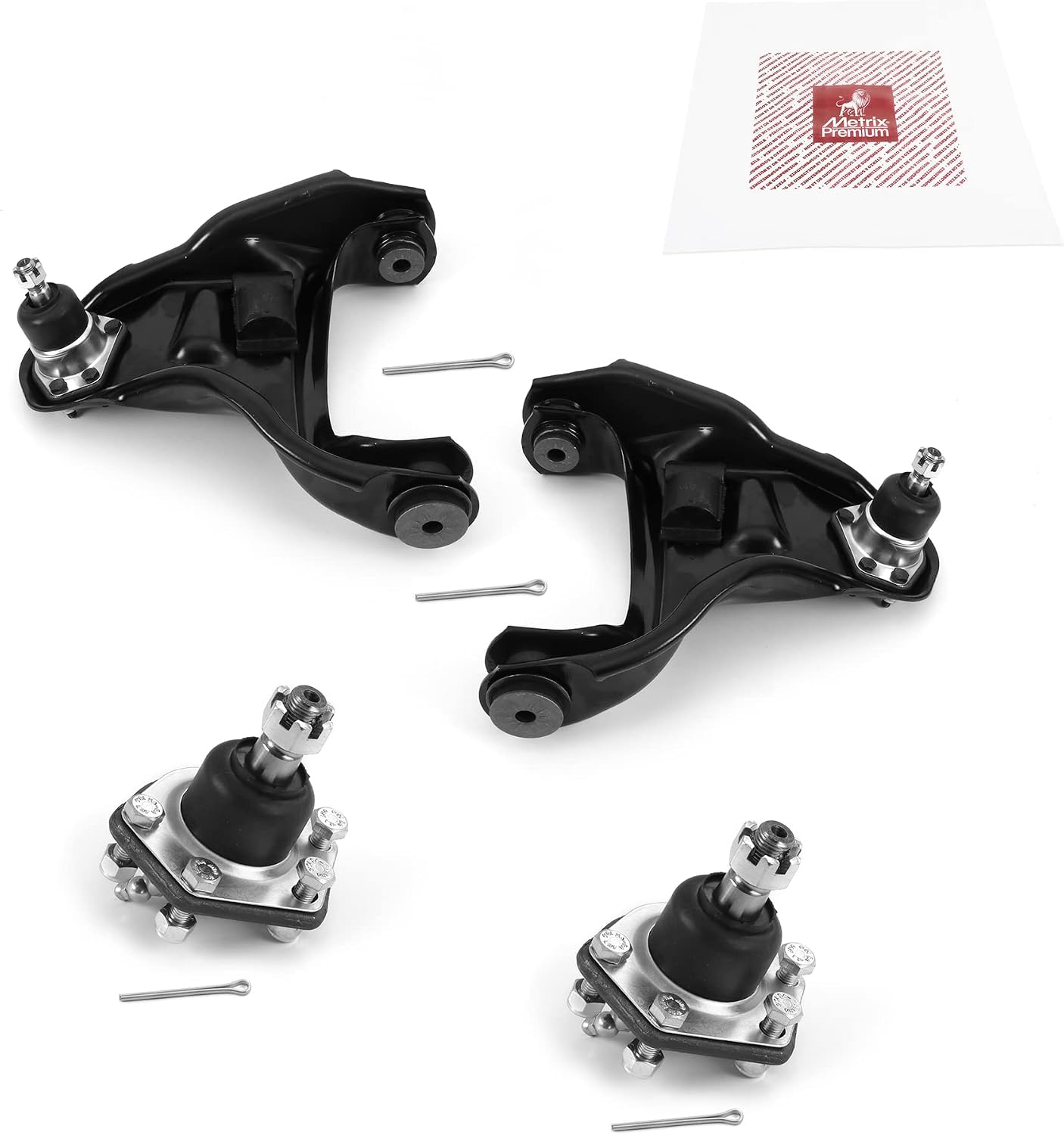 Metrix Premium Chassis Parts - 4 PC Front L/R Upper Control Arm & Front Lower L/R Ball Joint Kit Fits 95-05 Chevrolet Blazer 4WD, 92-93 GMC Typhoon, 98-00 Isuzu Hombre 4WD, RK620172, RK620173, K5335