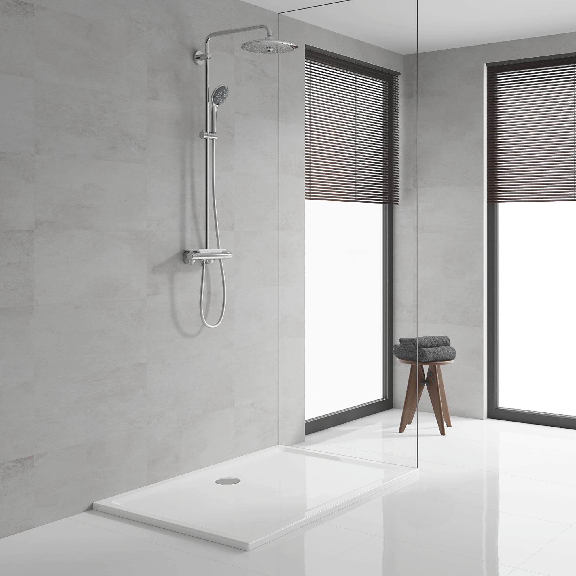 Grohe 26462000 Vitalio Joy 260 con Doccia e Sistemi di Soffione Doccia, 3 Getti, Cromo