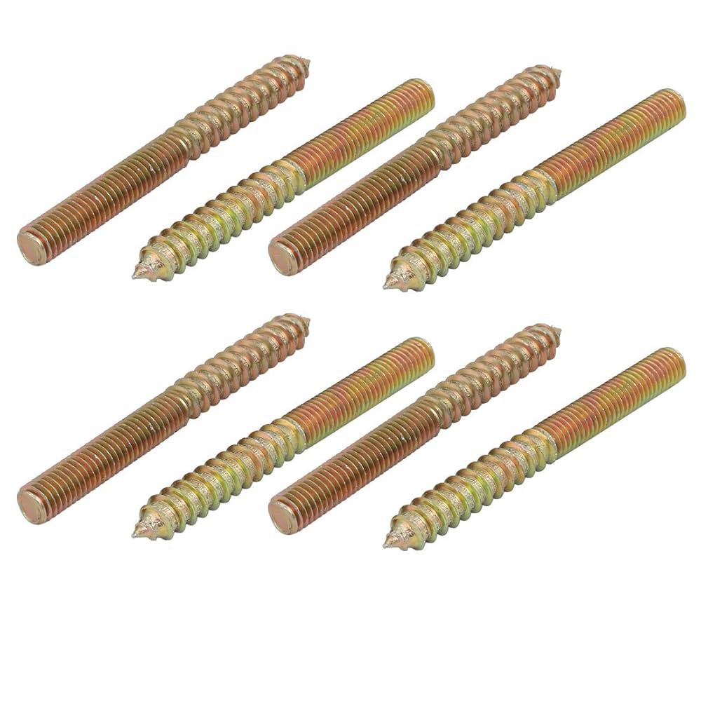 Amazon | uxcell ハンガーボルト 木工ネジ ダブルエンドねじ