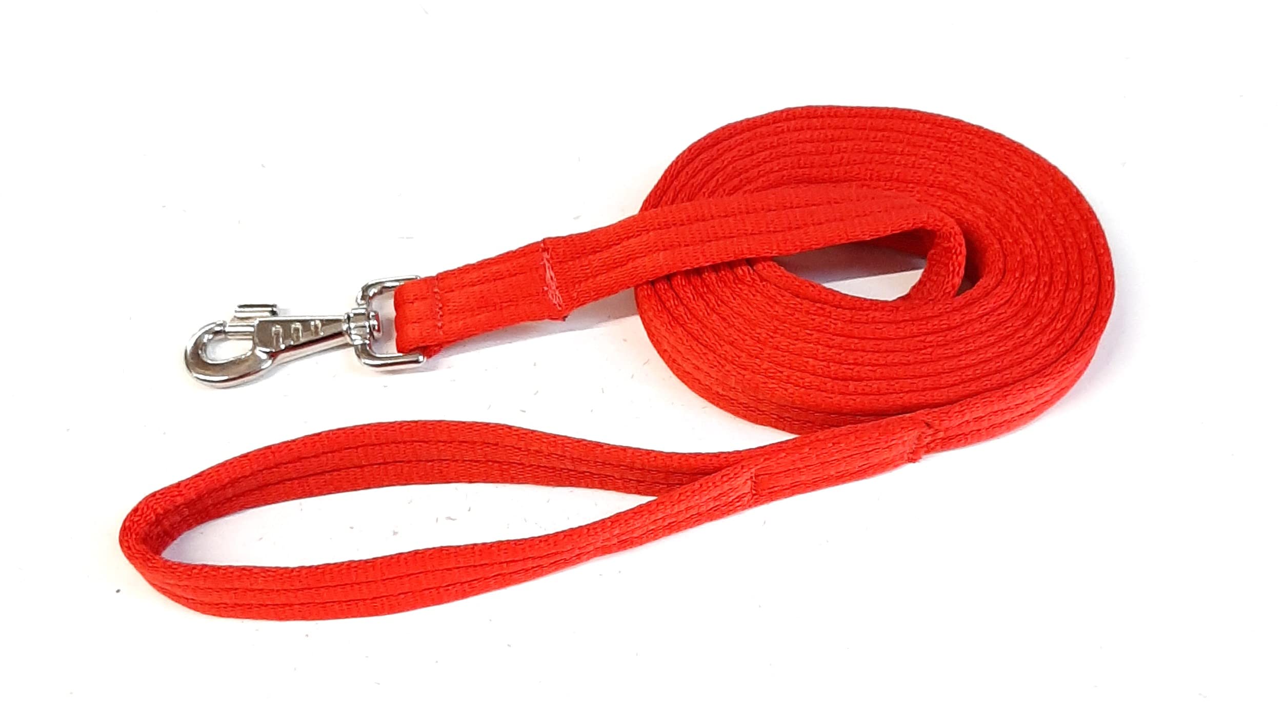 Horse Lunge Line/Large Dog Training Walking Lead Leash 25mm Padded Air Webbing Strong Very Soft Durable (10ft, 3 Metres) (Red)