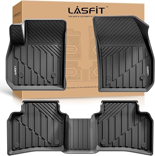 Miniatura 9 de LASFIT Alfombrillas para Porsche Macan 2014-2025, ajuste personalizado para todo tipo de clima, forros de piso de automóvil de TPE de primera y 2da