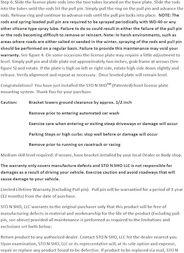 Miniatura 6 de STO N SHO Soporte de placa frontal compatible con Cadillac CT4- V Blackwing 2022-2025 sin divisor de fibra de carbono