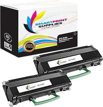 Compatible X264H11G X264H21G Black High Yield Toner Cartridge Replacement for Lexmark X264DN X363DN X364DN X364DW Printers 9,000 Pages - 2 Pack