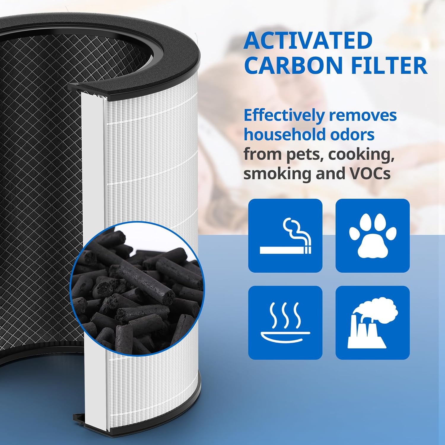 AP-T45 AP-T40FL AP-T43 HEPA Replacement Filter Compatible with 1461901 Homedics 5 in 1 Total Clean Air Purifier 1461901 Replacement Filter, AP-T40, AP-T43, and AP-T45-WT, Costco 1461901 - Image 8