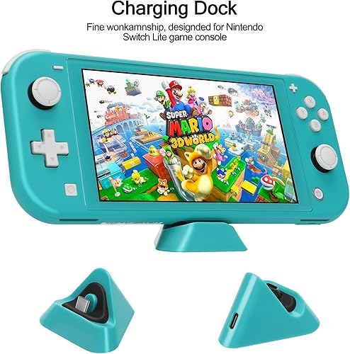 Miniatura 4 de Switch Lite Accessories Bundle, Kit with Carrying Case,TPU Case Cover with Screen Protector,Charging Dock,Playstand, Game Case, USB Cable
