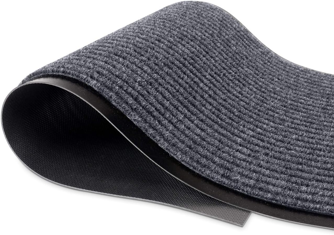 - MaxMat® Extra Large Commercial Floor Mat, 3 x 5 Feet Rubber Border Heavy Duty Made in USA Commercial Door Mat, Waterproof, Low-Profile, Easy to Clean, Rubber Entry Mudroom Rug (Charcoal Grey)