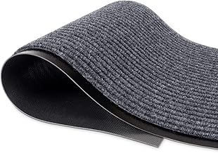 MaxMat® Extra Large Commercial Floor Mat, 3 x 5 Feet Rubber Border Heavy Duty Door Mat, Waterproof, Low-Profile, Easy to Clean, Rubber Entry Mat (Charcoal Grey)