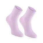 Rainbow Socks - 1 pair of DIABETIC Elastic Cotton Socks for SWOLLEN FEET, Purple XS