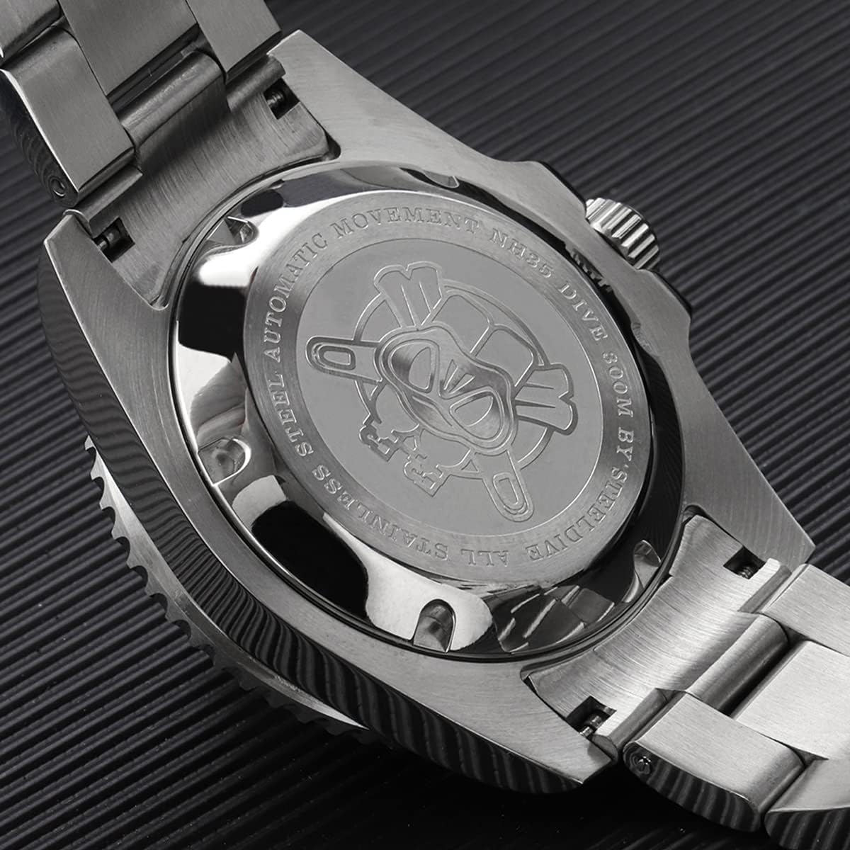watchdives Steeldive SD1953 Orologio Automatico da Uomo, in Acciaio Inox, Movimento NH35, 300 m, Orologio Subacqueo