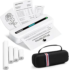 Phomemo Inkless Portable Printer, Portable Printers Wireless for Travel, M832 Bluetooth Thermal Mobile Printer for Phone Laptop, Support 8.5'' x 11'' & A4 Thermal Paper, for Office Home School