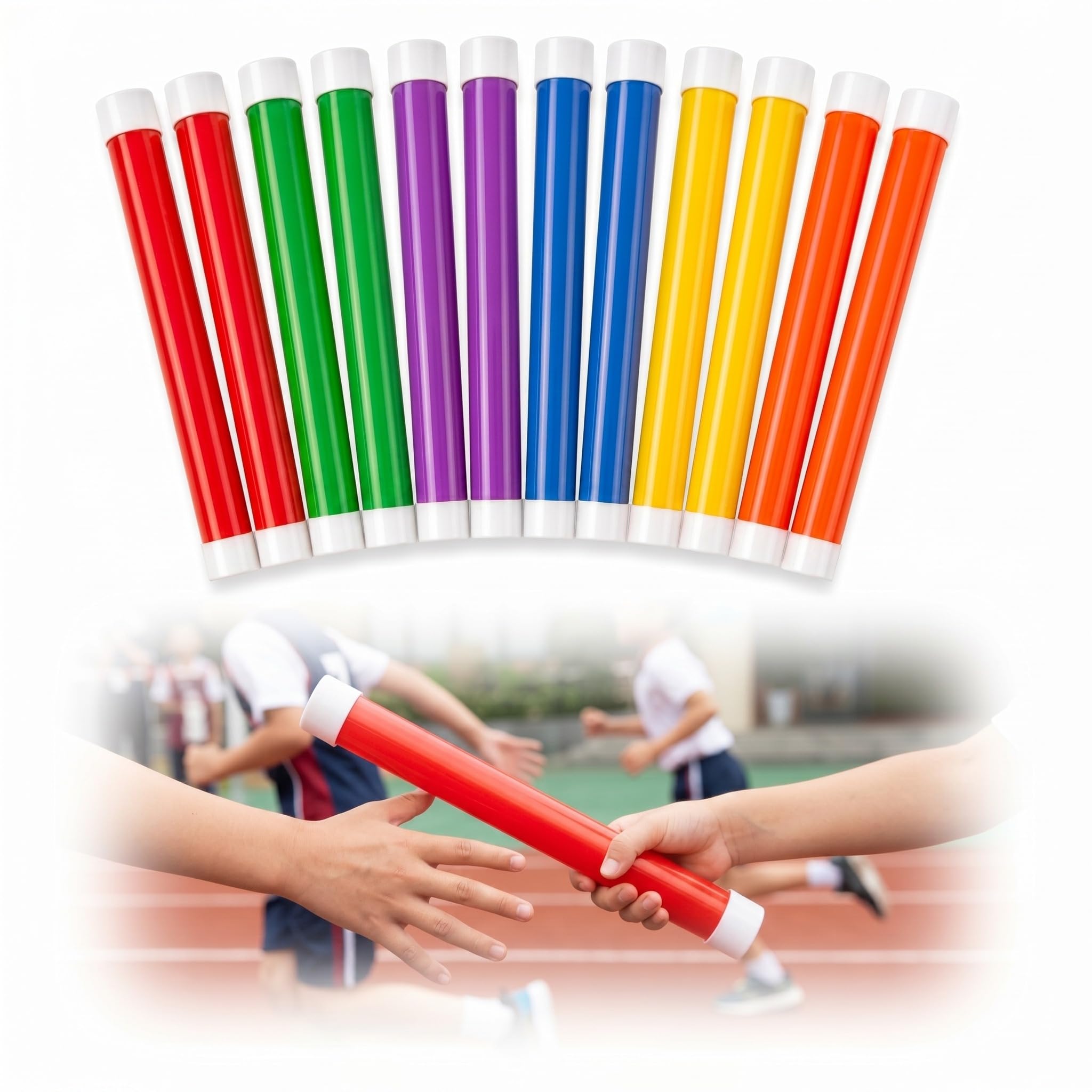 Seenelling Relay Batons for Kids Plastic