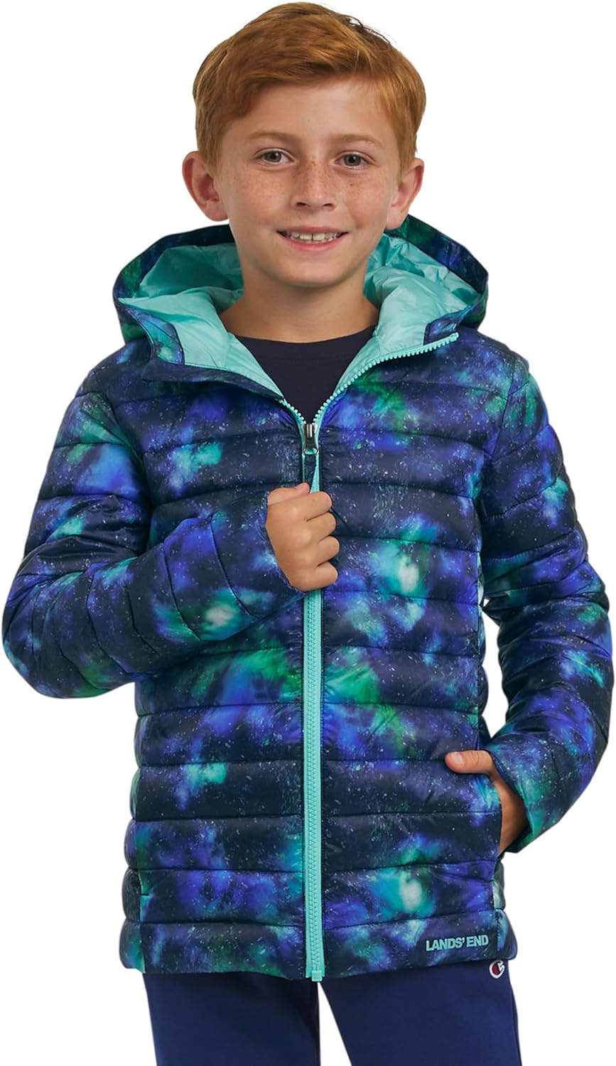 Lands' End Boys' Lightweight Packable Insulated Puffer Jacket