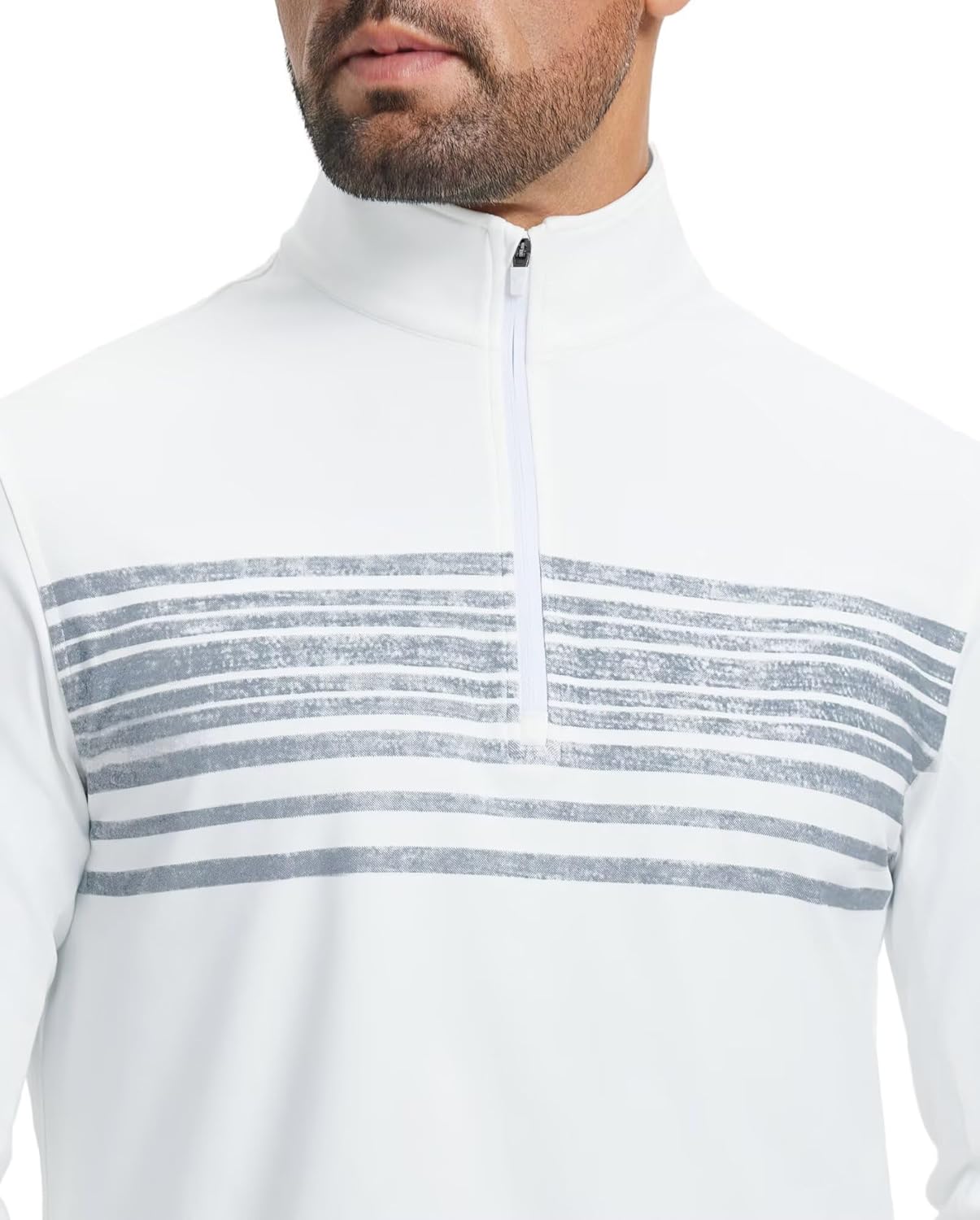 M MAELREG Men's Quarter Zip Pullover Lightweight Mock Neck Long Sleeve Midlayer Athletic Golf Half Zip Sweatshirt for Men - Image 3