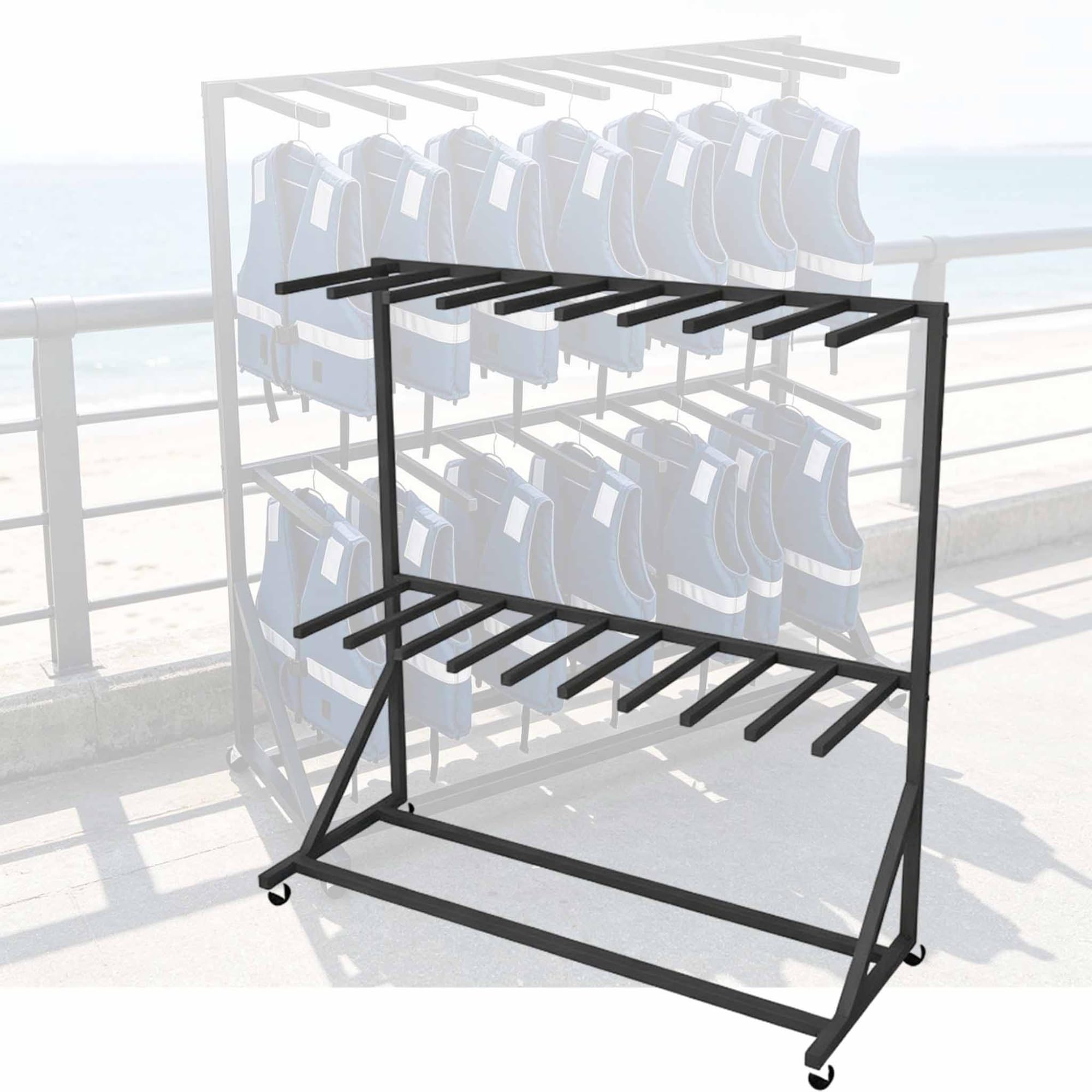 Life Vests Wetsuit Hanger, Dock Organizer for Pfds & Floats