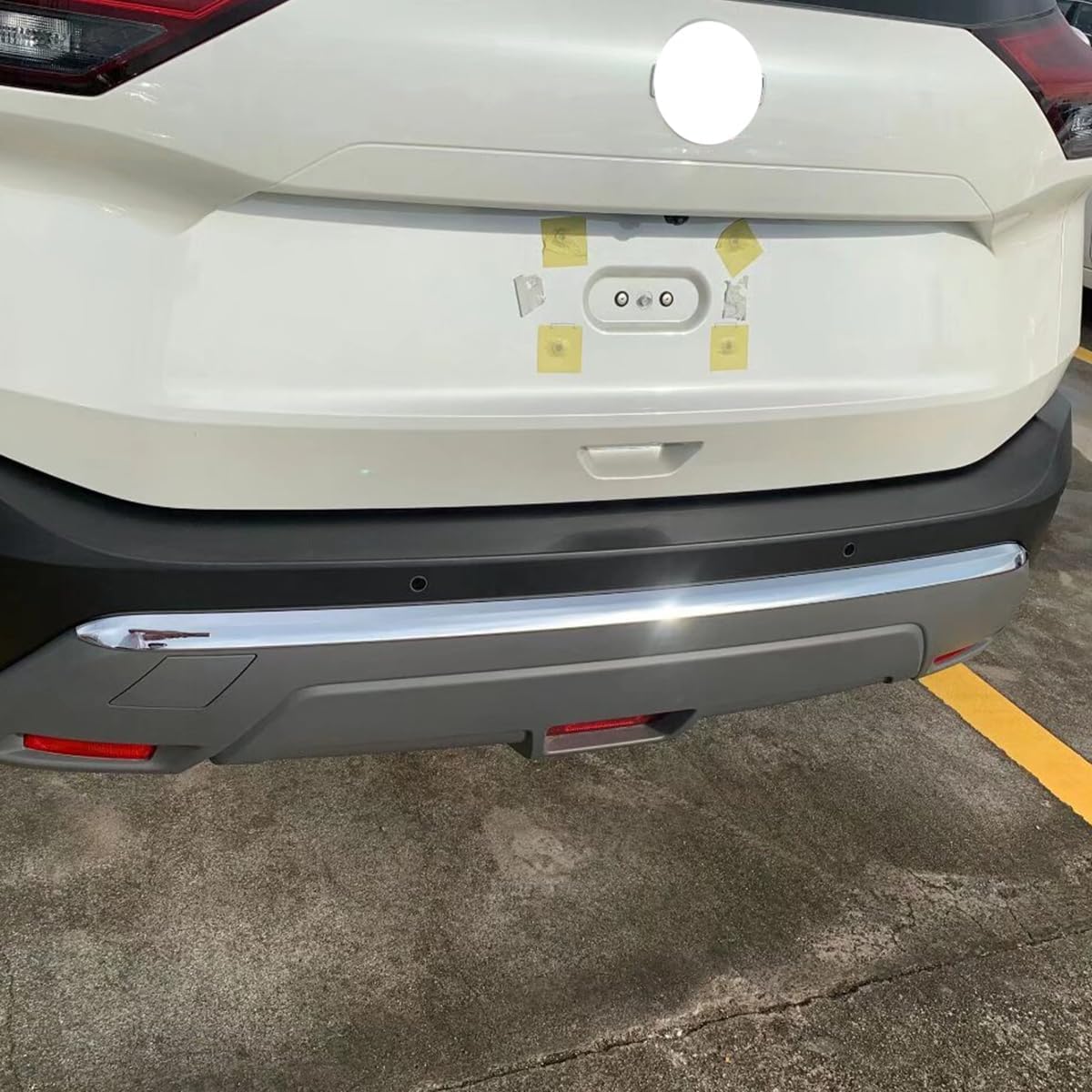 Car Accessories Rear Bumper Trunk Lid Moulding Guard Cover Trim Decorative Strip Compatible with Nissan Rogue 2021 2022 2023 S SV SL (Chrome) 1PCS ABS