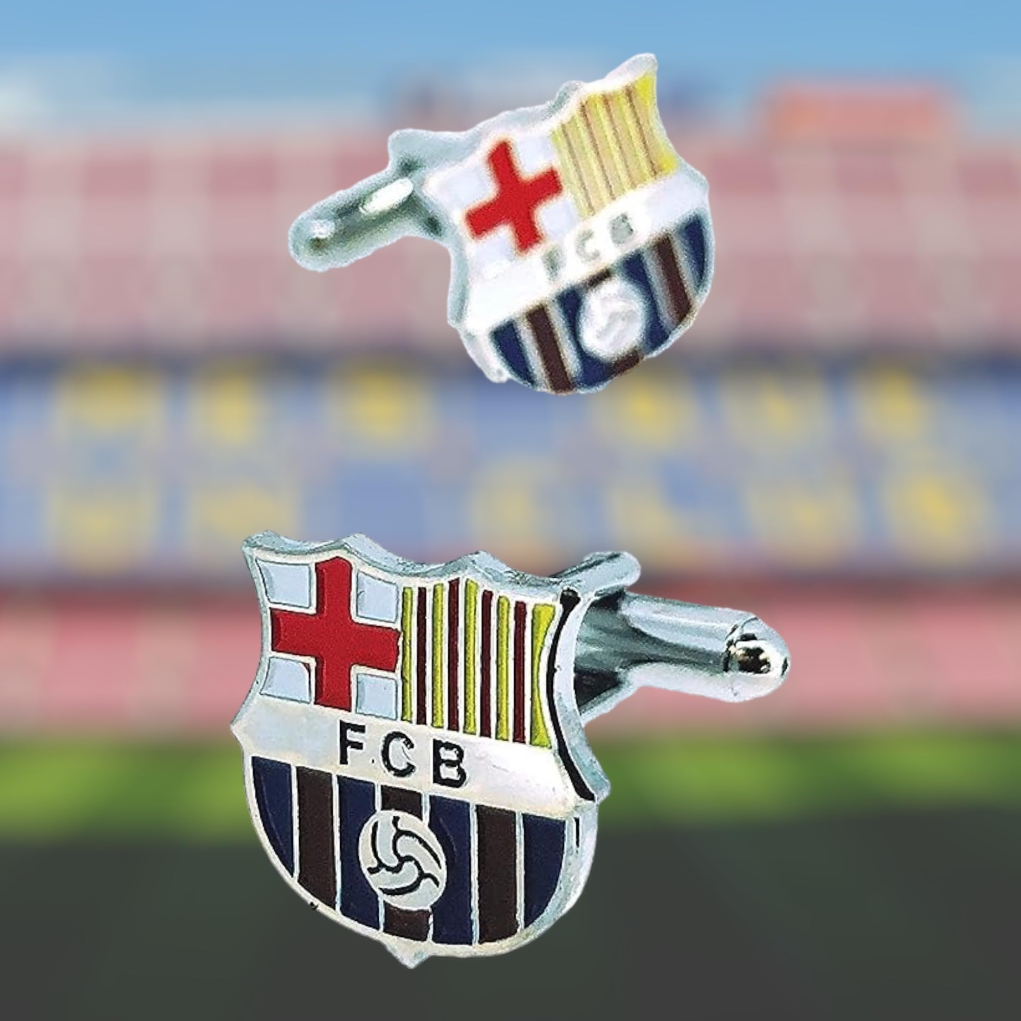 Boutons de Manchette Pour Chemise du FC Barcelone a Color | Pour Hommes et Garçons | Cadeaux Pour Mariages, Communions, Baptêmes et Autres Événements