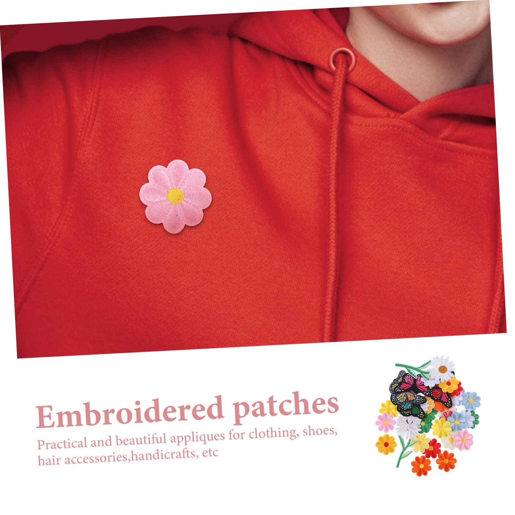 COHEALI 195pezzi Patches Ricamati Per Decorazione e Riparazione Toppe Termoadesive a Per Abbigliamento e Accessori Facile Applicazione Su Giubbotti e Jeans