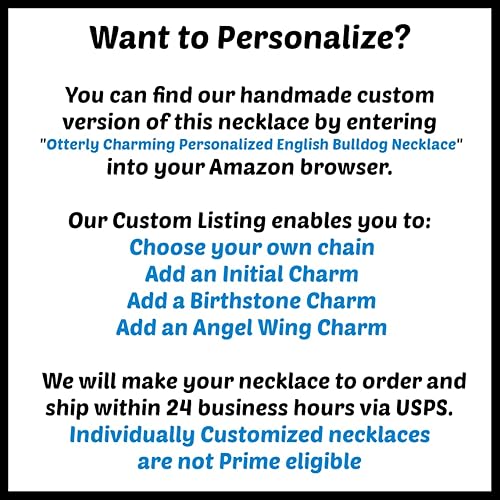 Miniatura 5 de English Bulldog Necklace 18" Adjustable Stainless Steel Chain - Bull Dog Sympathy Gift for Dog Mom