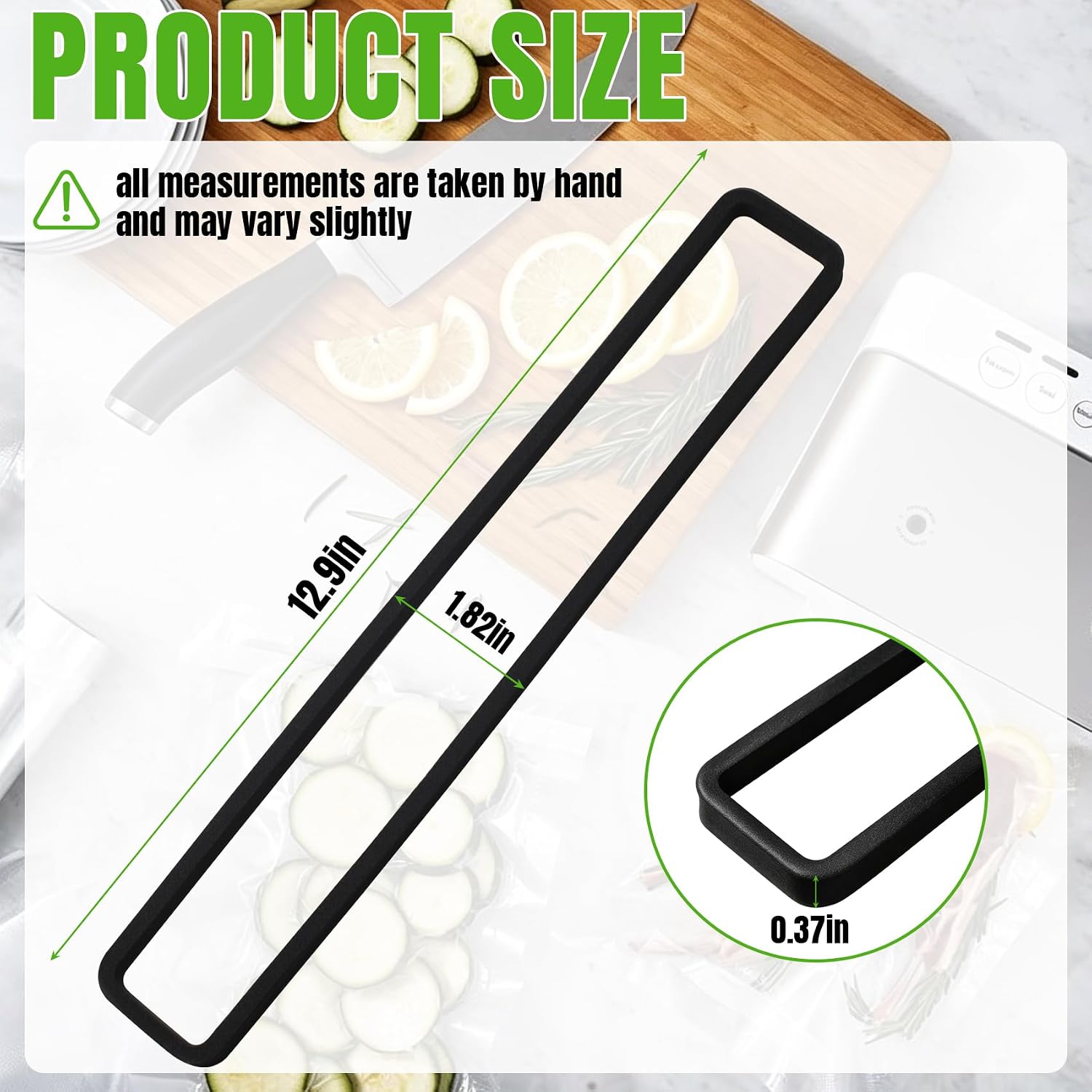 2-Pack Vacuum Gasket Foam Seal Replacement for FoodSaver | Fits FM2000 FM2010 FM2100 GM2050 GM2150 VS0150 VS0160 Series Vacuum Sealer