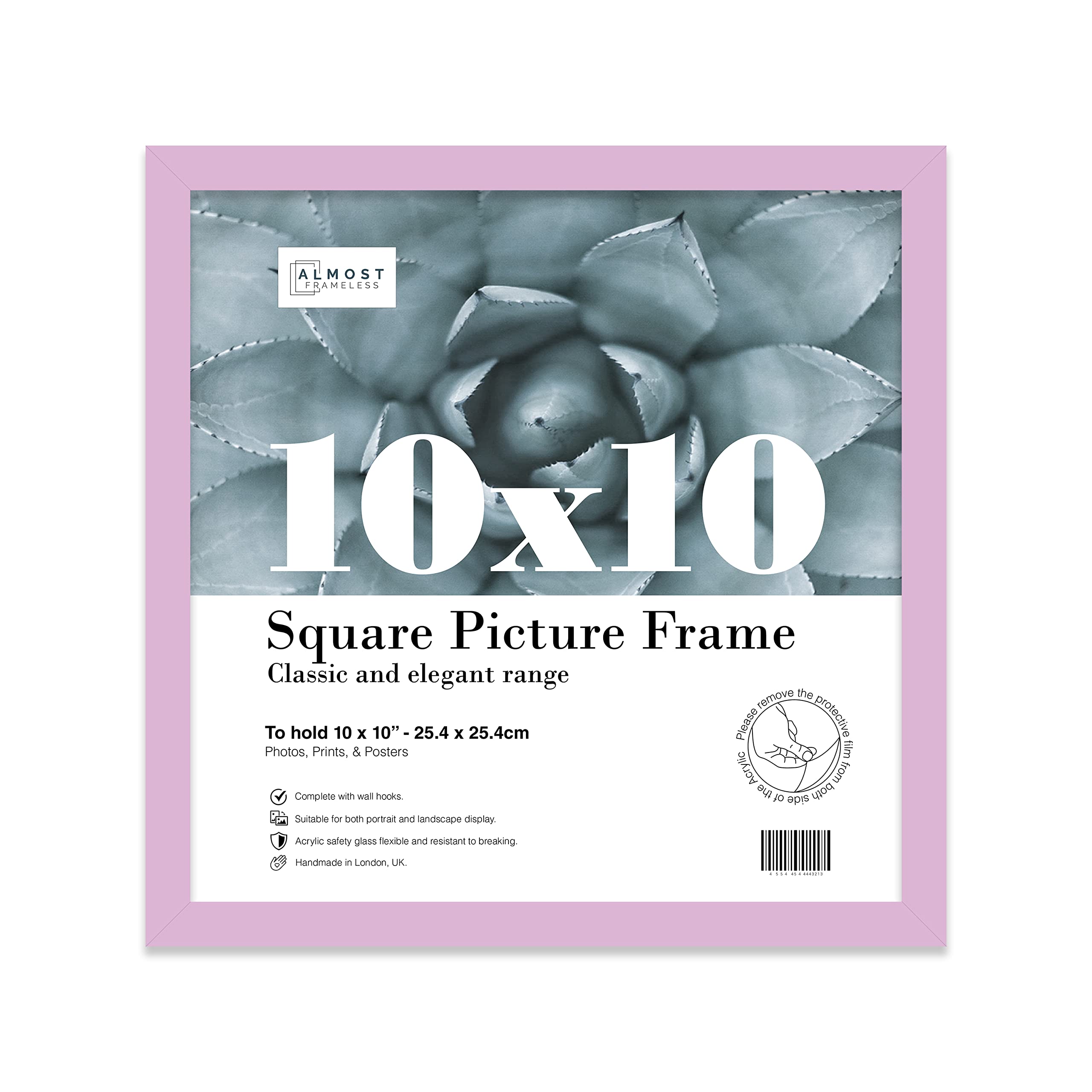 10X10 Lilac Picture Frame (25.4 X 25.4Cm) PosterPhotoArtworkGallery Wall Or Print from B&Q