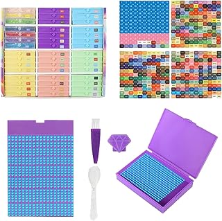 Contenedores de almacenamiento de diamantes de imitación, bandejas de pintura con diamantes de imitación con tapas, cajas de herramientas, bandejas para joyas, manualidades, niños, hombres, jóvenes