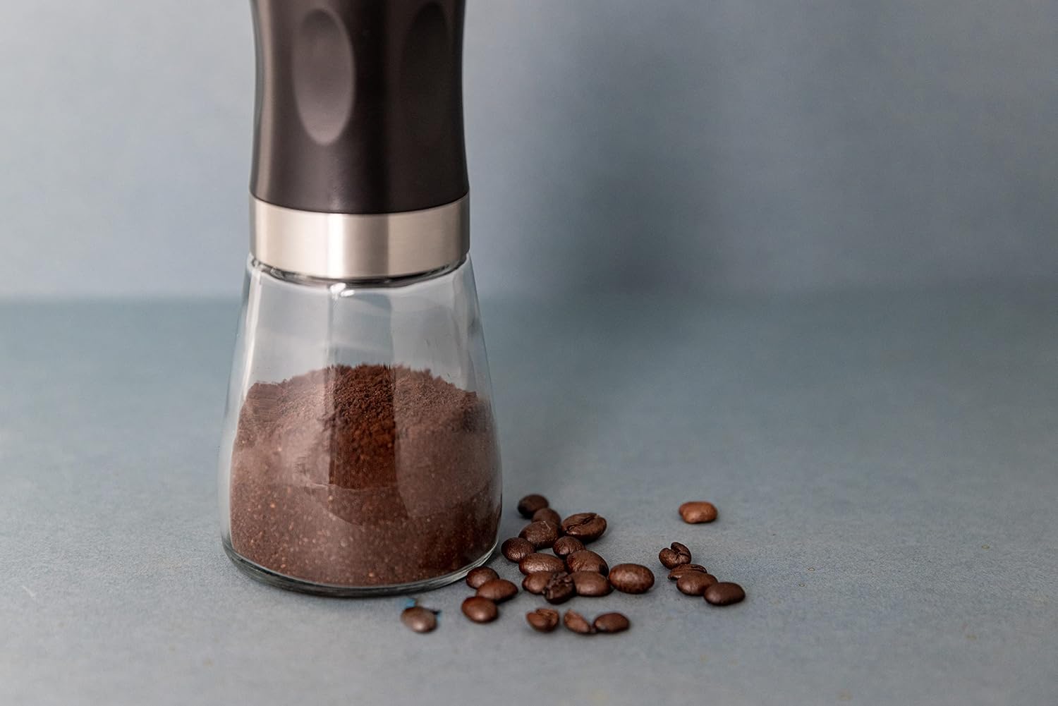 La Cafetière Manual Coffee Grinder, Hand Coffee Beans Grinder, Black