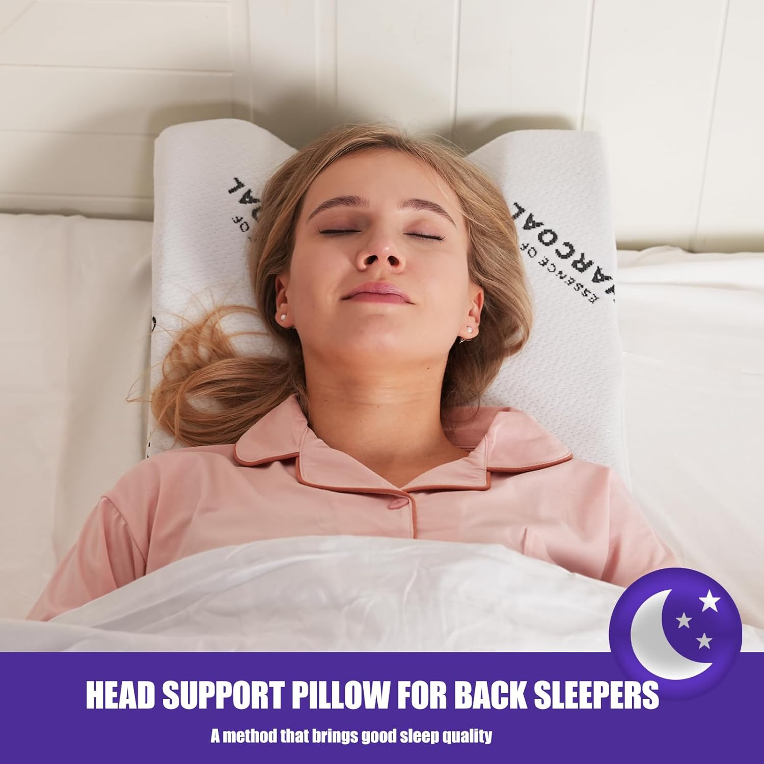 Back Sleeping Training Pillow for Post-Op Comfort Ergonomic Memory Foam Support for Facial & Neck Procedures, Elevated Sleeping Solution to Maintain Back Position (White) - Image 7