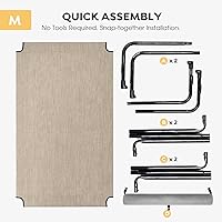 Vista 7 de Veehoo CWC2204BCP - Cama elevada mediana para perro, cama hamaca elevada para exteriores con reposacabezas extraíble de un lado, malla Teslin