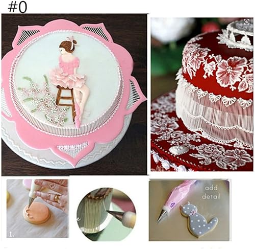 Miniatura 9 de GOOTRADES - Juego de 7 puntas de decoración de pasteles (5 tubos de escritura, 1 acoplador, 1 bolsa de pastelería de silicona)