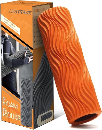 Rodillo de espuma, rodillo de masaje de punto gatillo para terapia física y dolor de espalda, rodillo de masaje de tejido profundo para ejercicio,