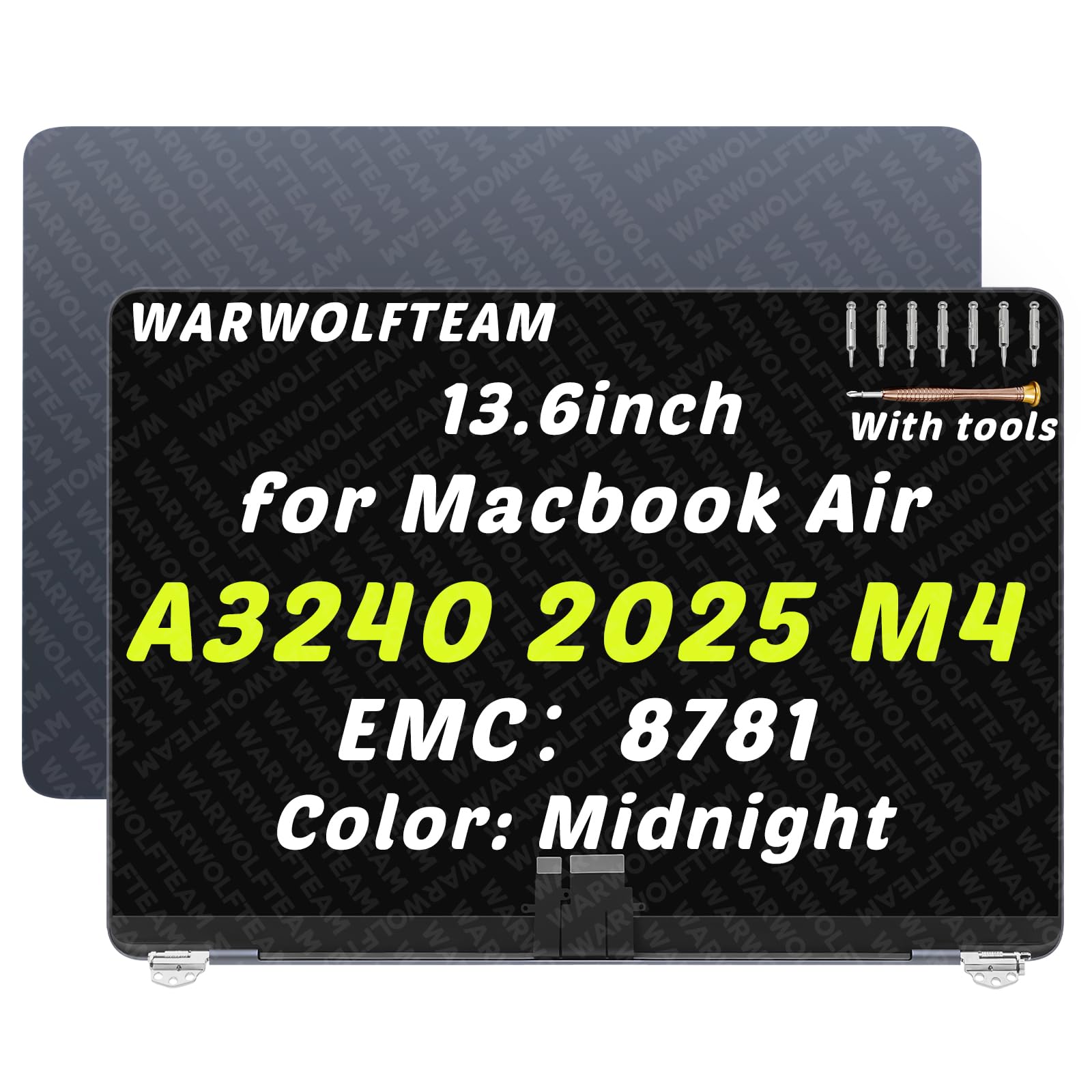 for MacBook Air A3240 Retina LCD Screen Replacement, Midnight