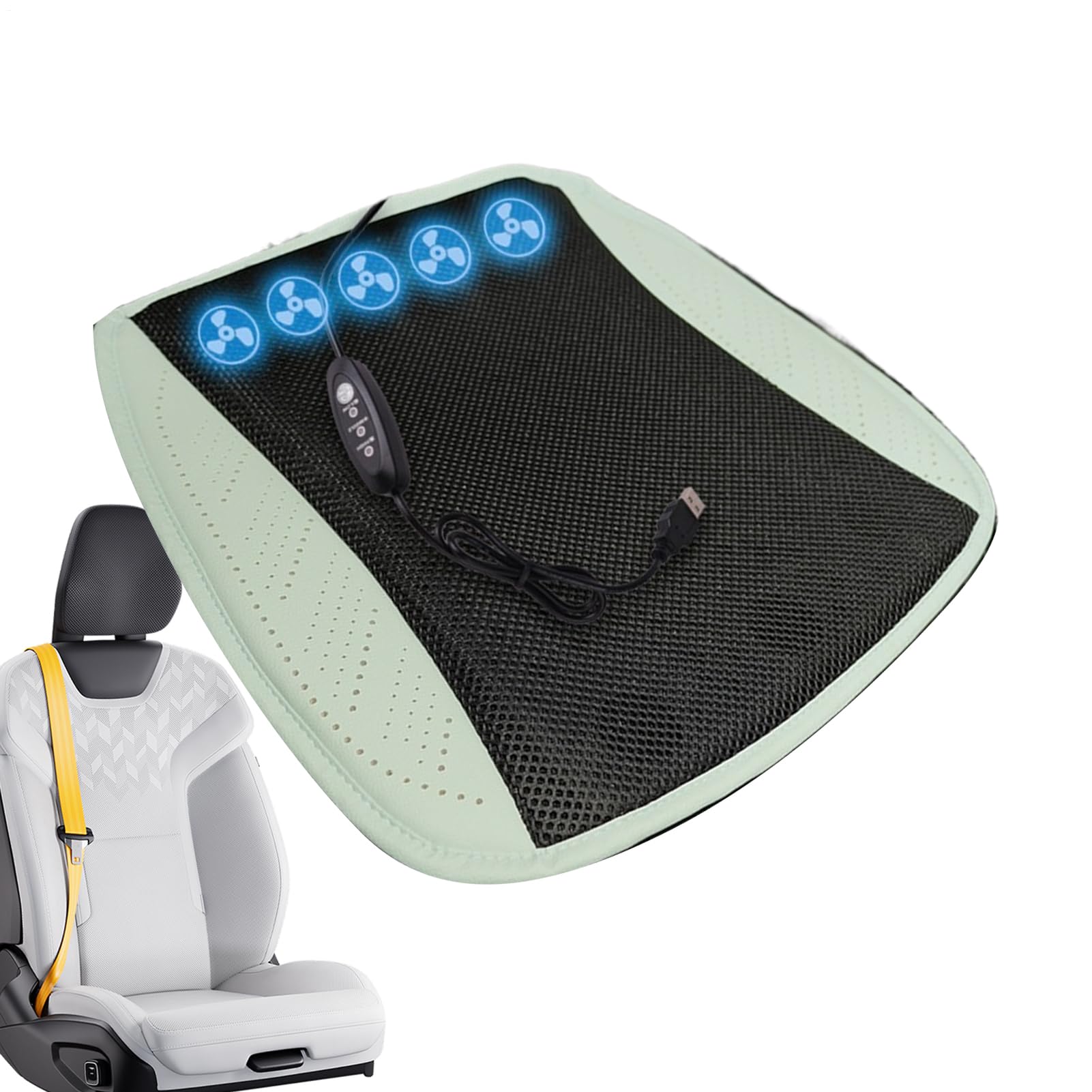 Cuscino Auto Ergonomico, Traspirante, Portatile, Impermeabile | Tappetino Seduta Ventilato Rinfrescante Guida, Viaggio, Casa, Camion, Automobilistico, Ambiente di Lavoro