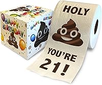 Vista 57 de Printed TP Papel higiénico de regalo de cumpleaños 65, divertido regalo de broma de cumpleaños de Holy You're 65, regalo de broma de papel
