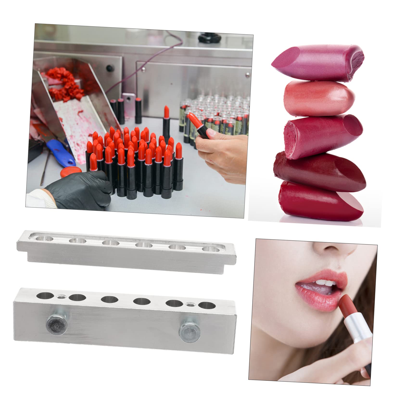 FRCOLOR 1juego Moldes De Labial Huecos Para Fabricación De Brillo Labial Accesorio De Herramienta De Maquillaje