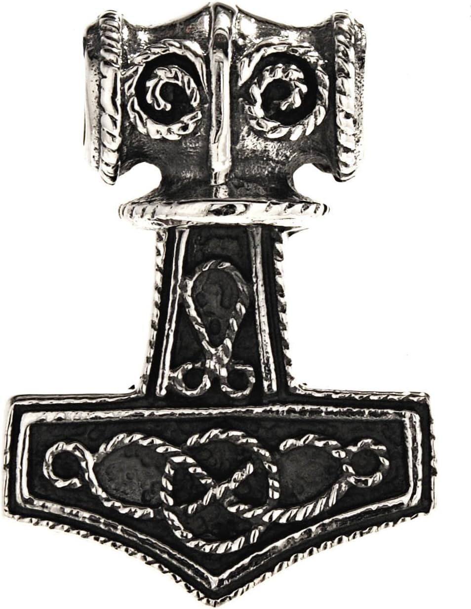 Kiss of LeatherThor's Hammer Pendant 925 Sterling Silver No. 220