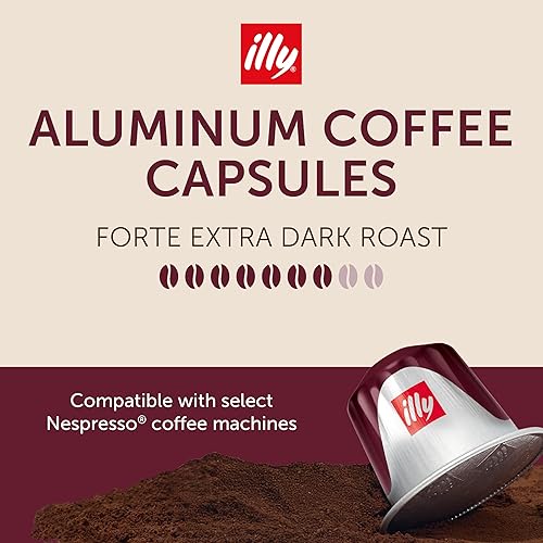 Miniatura 10 de illy Cápsulas expreso de aluminio, compatibles con máquinas Nespresso, Classico, Forte, Intenso, Descafeinado, Classico Lungo Roasts, Variedad, 10