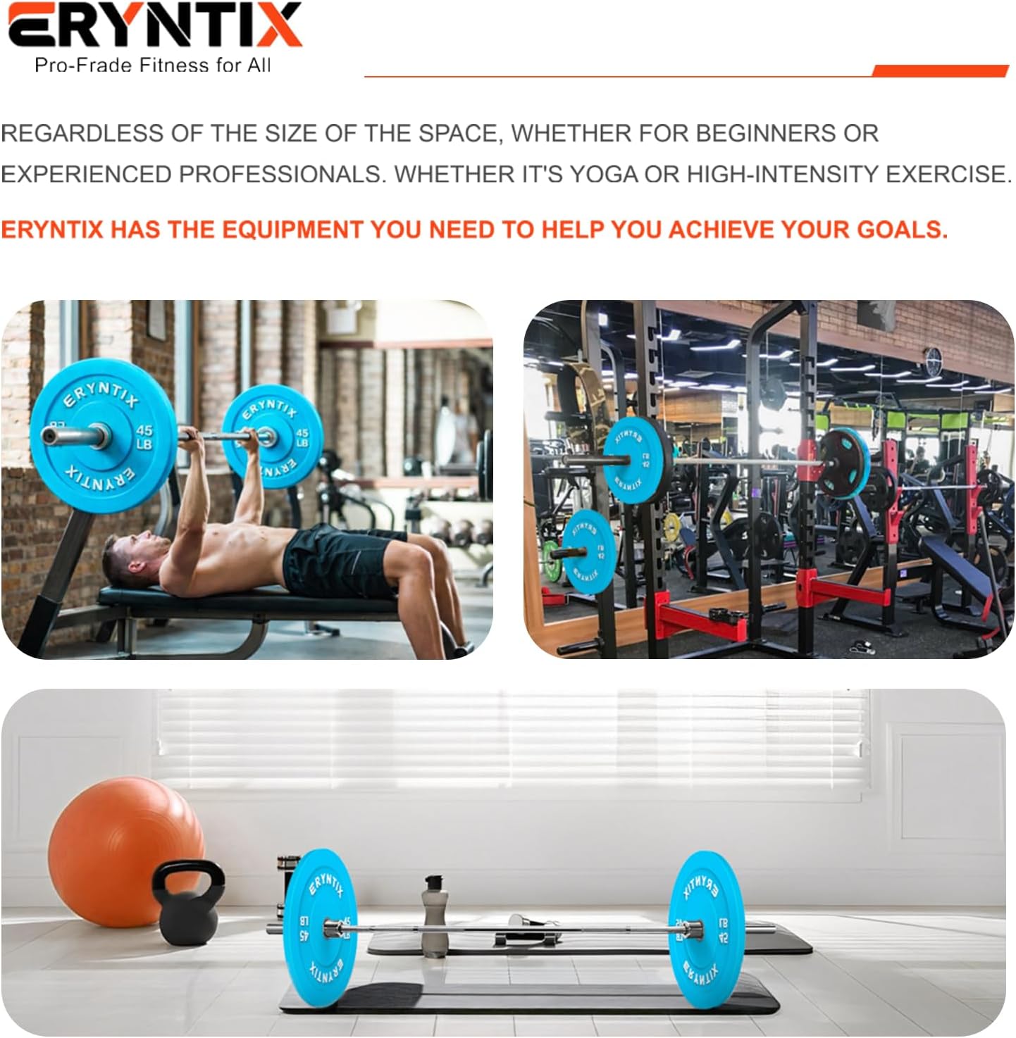 45LB Weight Plates (2 Plates) - 2" Thick Rubber Coated Weight Plates for Smith Machine, Power Cage, Home Gym Strength Training