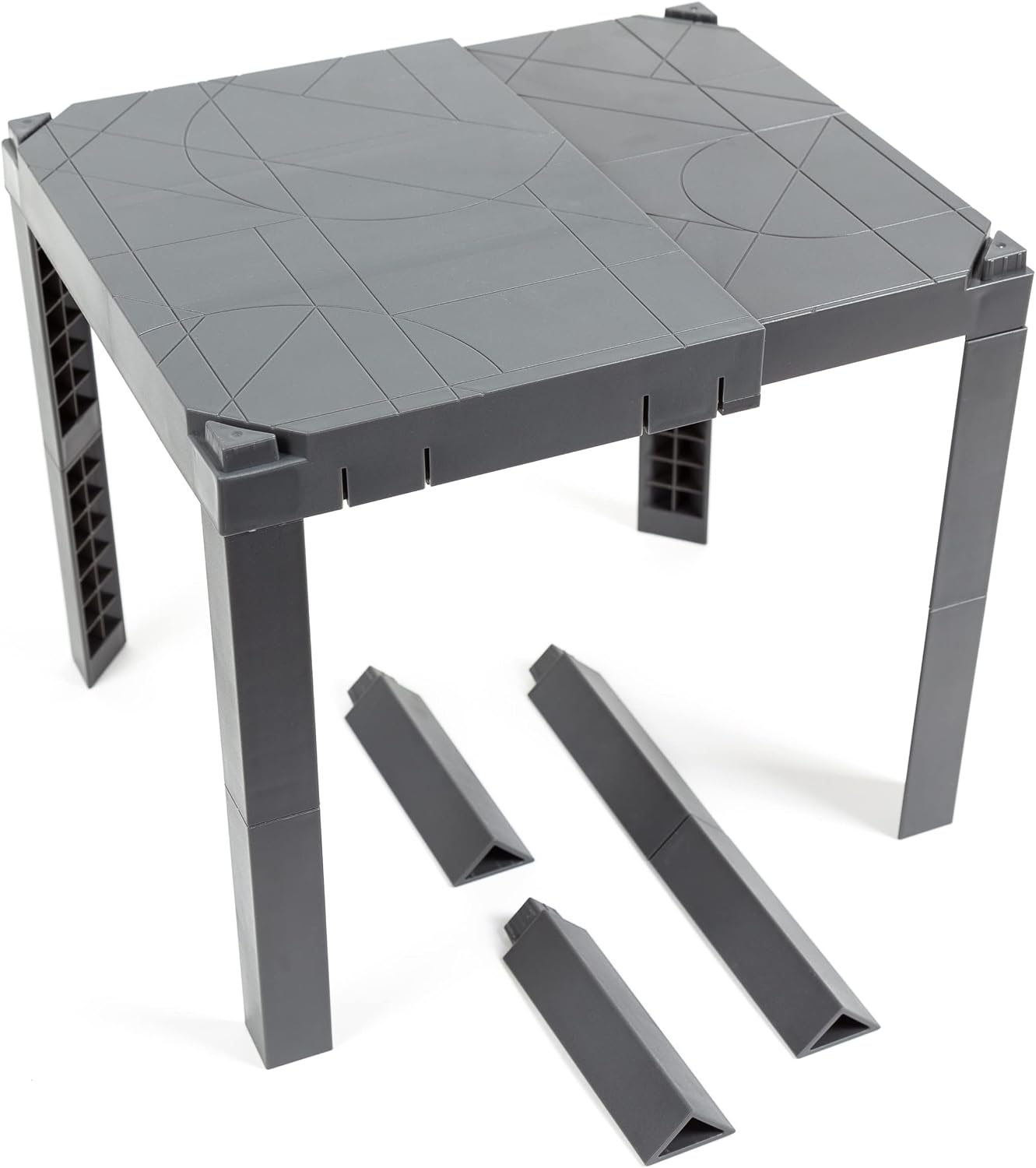 U Brands 2-Way Adjustable Locker Shelf, Locker Accessories, Grey, 8.375” to 13.75” W, 3 Varying Heights