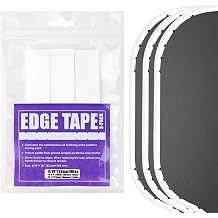 CEYAZYE 3 Pack Pickleball Edge Guard Tape, Pickle Ball Paddle White Edge Protection Tape, 23mm Width Suitable for 14mm Thickness Rackets, Fits Perfectly Curved Edge No Wrinkling, Easy Application