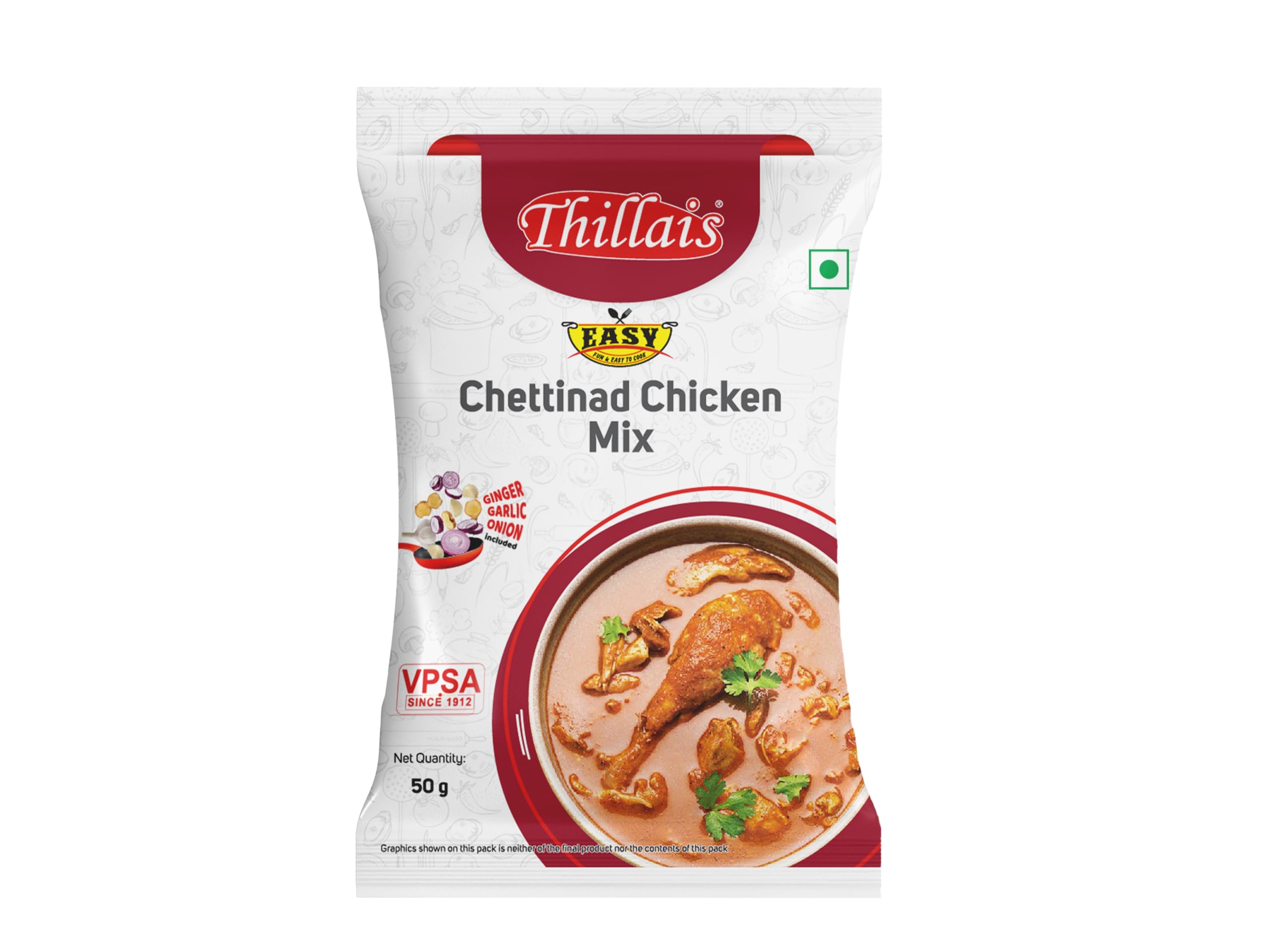 Thillais Easy Chettinad Chicken Mix 50g Pack of 1 (B0BMVLKMW3) Amazon Price History, Amazon Price Tracker
