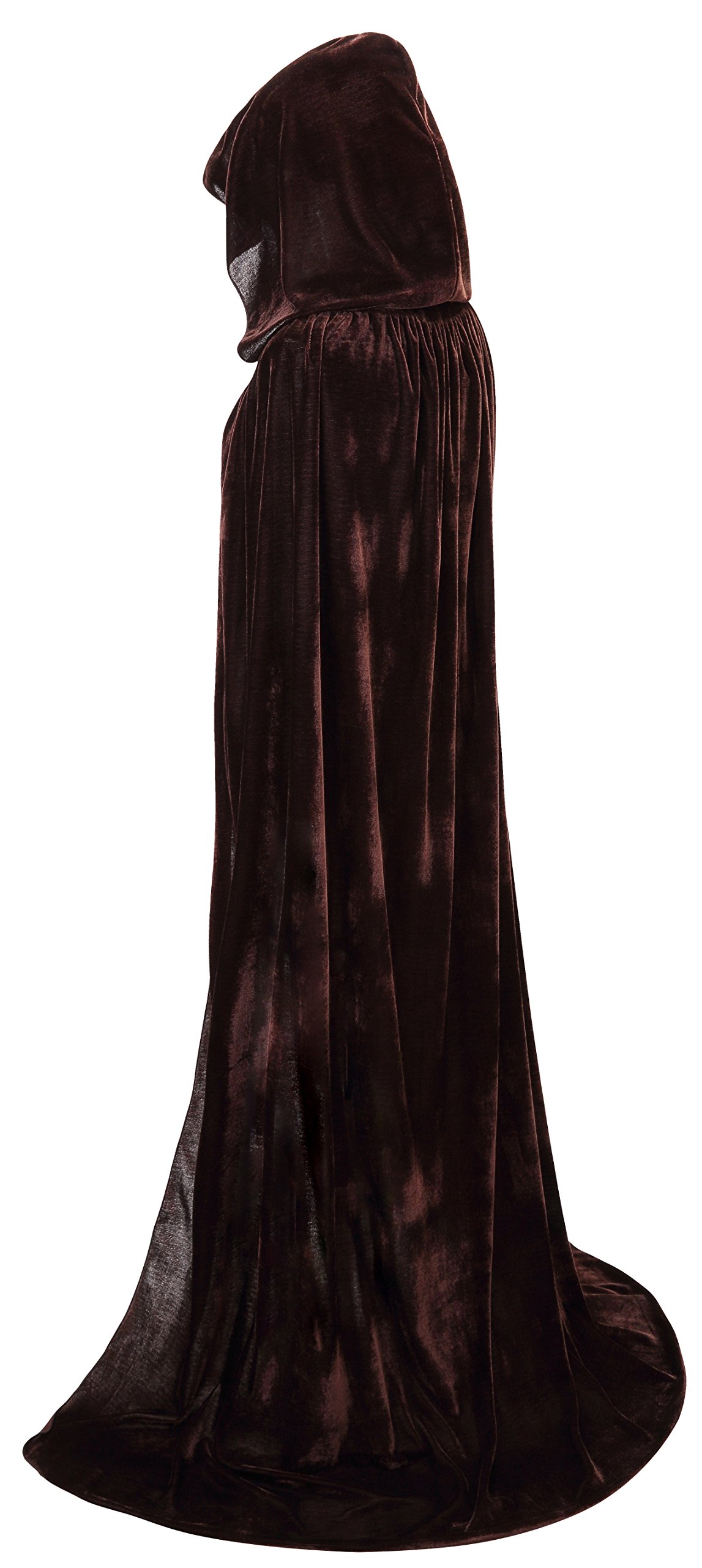 VGLOOK Unisex Adults Hooded Cloak Velvet Cape for Halloween Cosplay Costumes