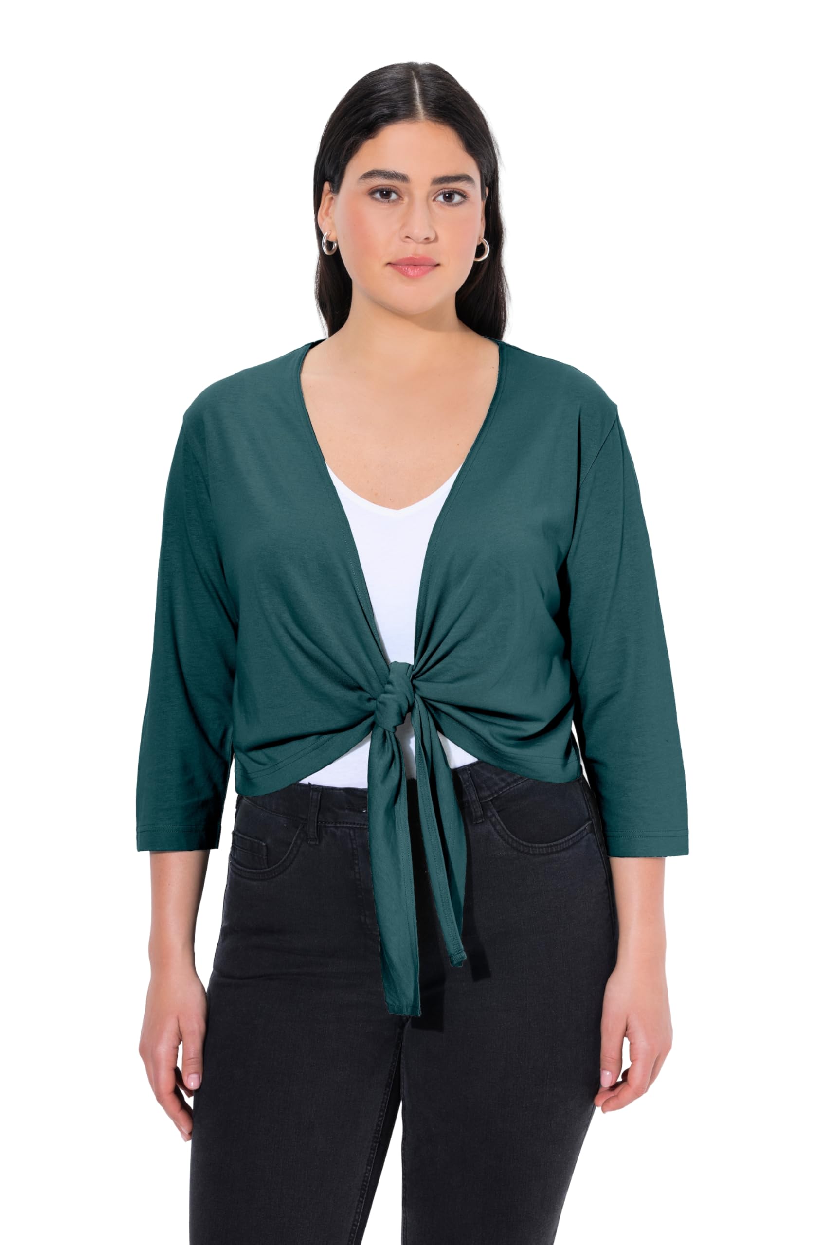 Ulla Popken Womenswear Overshirt Petrol 54+
